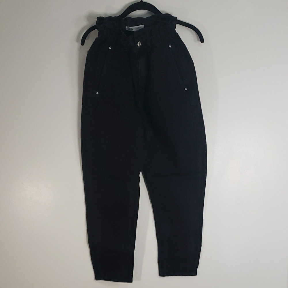 Zara High Rise Black Jeans for Women
